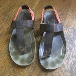 Keen Dauntless leather slingback thong sandals